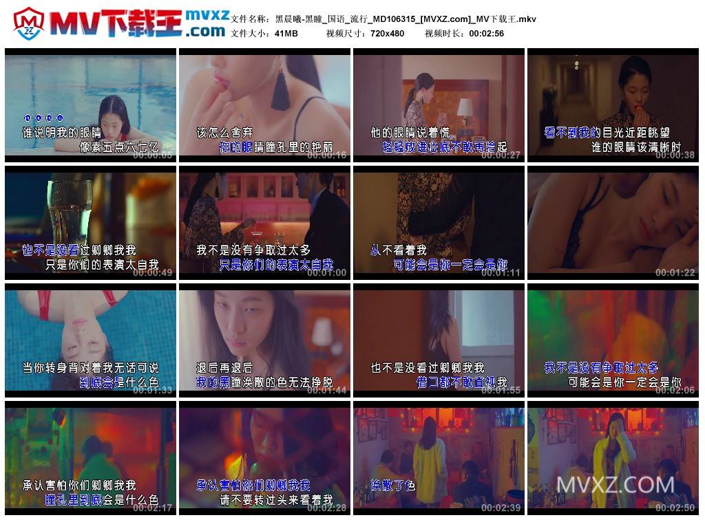 黑晨曦-黑瞳_国语_流行_MD106315